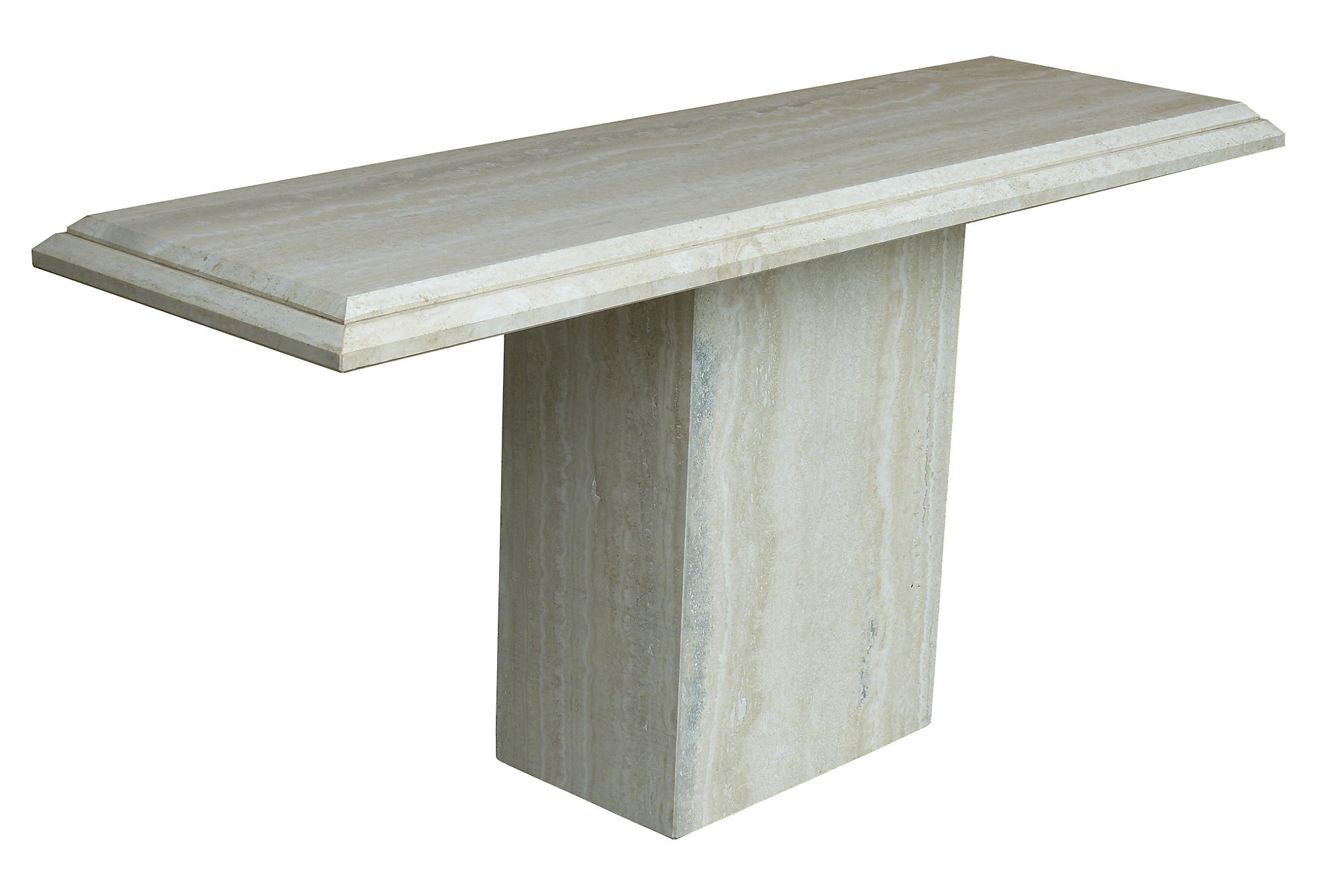 Travertine Console Table From Ello | Modernism